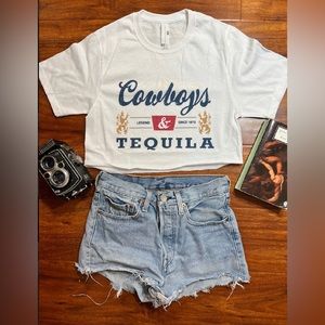 Cowboys and Tequila Crop Top